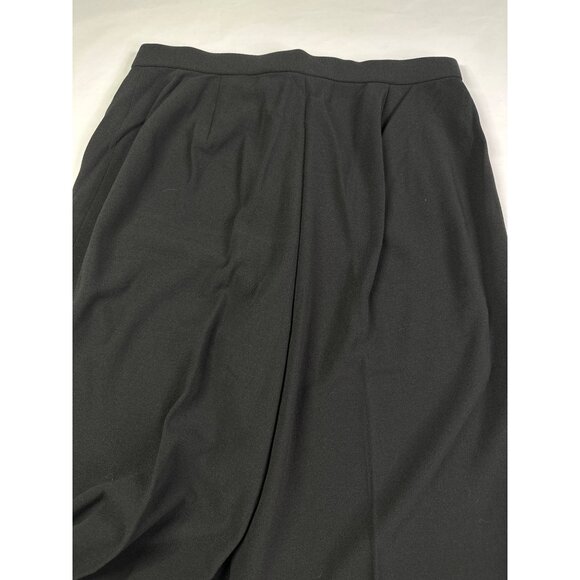 Vintage QVC Dialogue Womens Size 14 Black Trouser Pants Straight Leg 32x30 New - Picture 6 of 9